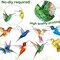Hummingbird Party Banner Hummingbird Party Decorations 4Pcs Bird Birthday Decorations Hummingbird Cutout Banner for Flying Bird Hawaiian Luau